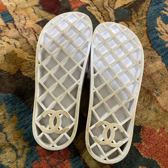 CHANEL Shoes Authentic Chanel Pool Slide Poshmark